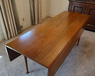 MCM Walnut Drop Leaf Dining Table