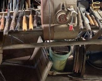 Shop Smith Set Up For Lathe Work