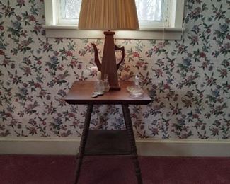 Table with Teapot Lamp