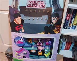 McDonald's Happy Meal store display Young Justice