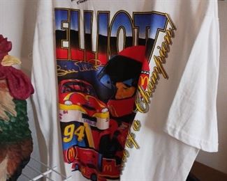 Autographed Bill Elliott Nascar t-shirt