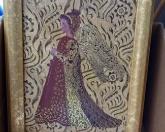 Decorative Victorian style framed paintings