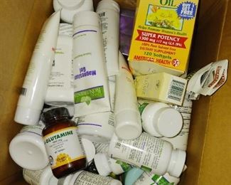 Unused cosmetics and lotions