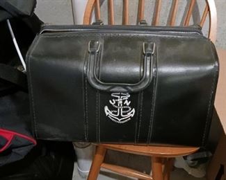 US Navy vintage leather satchel