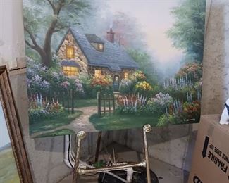 Large painting of Country House