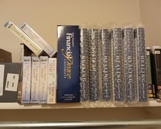 Finance and self-help books and tapes recordings