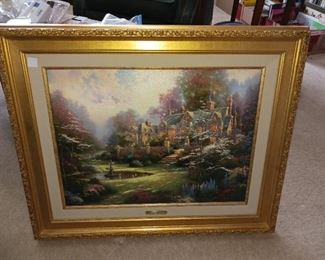 Thomas Kinkade framed picture