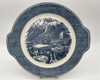 Currier & Ives THE ROCKY MOUNTAINS 10.5in Platter