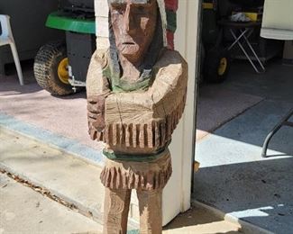 80 year old hand carved Indian 