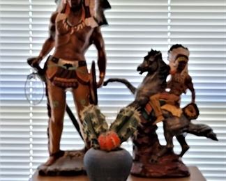 Vintage (60's - 70's) Native American statues