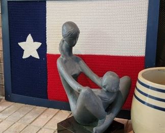 Vintage Austin Stone Mother & Child statue