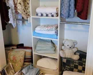 Linens, sheets,  towels, curtains,  etc...