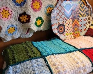 Several BEAUTIFUL hand knitted blankets. 
Many were AWARD WINNING!