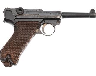 WWI Erfurt P.08 Luger 9mm Semi-Auto Pistol
