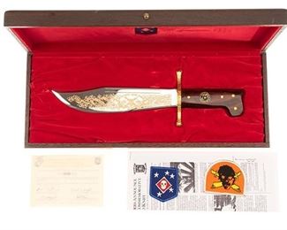 Rare Collins & Co. USMC Raider Commemorative Knife 1 of 2000