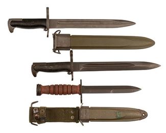 Collection of 3 WWII US Bayonets