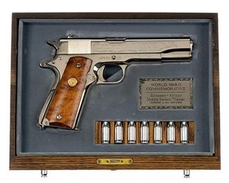 Excellent Colt WWII Commemorative Cased European Theater 1911 .45 ACP Pistol