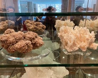 Desert Rose 13" x 6" x9" and Coral Reef 12" x 7"