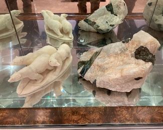 Crystal with Tourmaline 14" x 11" x 14"