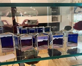 Dani Katsir stained glass menorah 