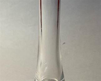 Mid Century Modern Orrefors Crystal Bud Vase, Signed 