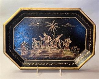 Chinoiserie Hand Painted Tray