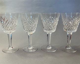 Vintage Set of 4 Waterford “Alana” Wine Glasses 