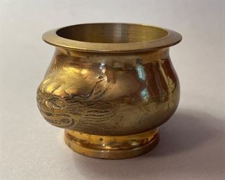 Antique Brass Lion Face Water Pot 