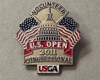 Vintage 2011 Congressional USGA Volunteer U.S. Open Pin