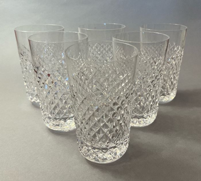 Vintage Set of 6 Waterford Crystal “Alana” Highball Glasses 