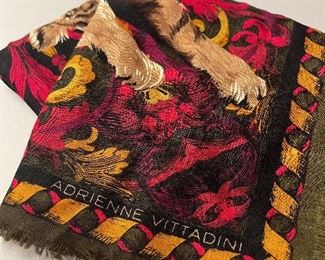Vintage Adrienne Vittadini Wool Scarf 