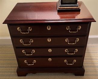 Vintage Baker Furniture Mahogany Four Drawer Night Stand