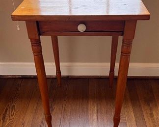 Antique Pine End Table