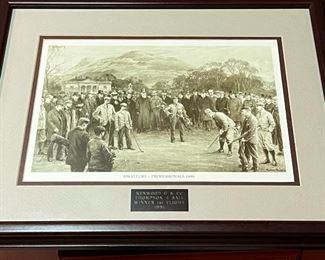 “Amateurs v Professionals 1898” Golf Print 