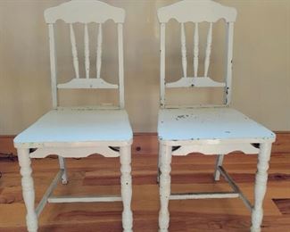 Painted Oak Chairs