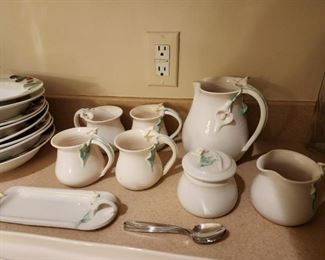 Studio pottery coffee/tea set