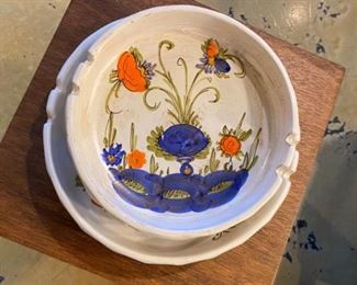 Vintage mid century ashtrays stamped made in Italy