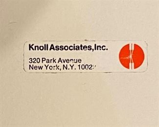 Pair of Vintage mid century modern Knoll white tulip chairs