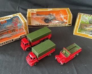 Britains Ltd Metal and Plastic Models Dinky Toys Army Trucks
