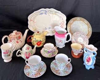 Collection Of Tea Pots And China Pieces