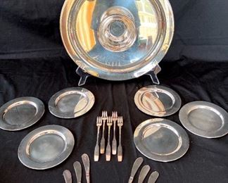 Oneida Holiday Party Set Silver Plate