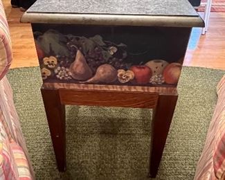 Painted end table