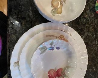 Mikasa Belle Terre-8 5 piece place settings as well as several serving pieces