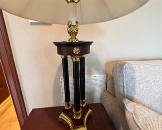 Pair of trophy style table lamps