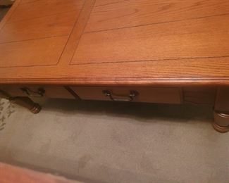 Wooden coffee table