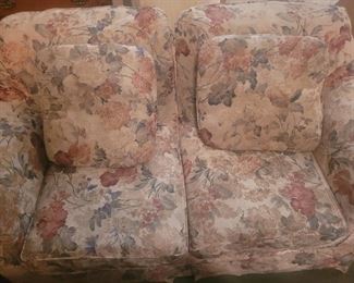Matching floral loveseat