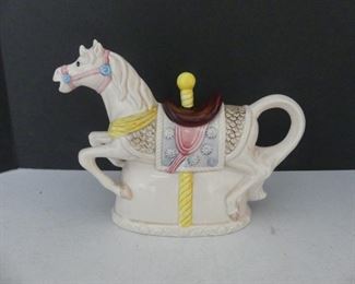Heritage Mint Ltd. Carousel Horse Decorative Teapot