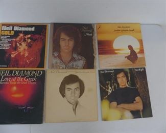 Vintage 1970s & 1980s Neil Diamond Vinyl - 6 in All