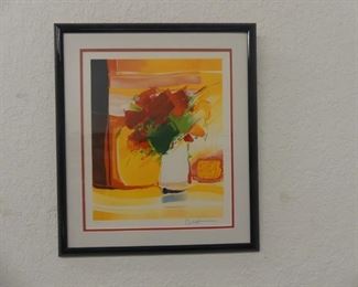 Signed/Matted/Framed Limited Edition Abstract Print - 19" x 22"