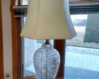 Large Cut Crystal Lamp